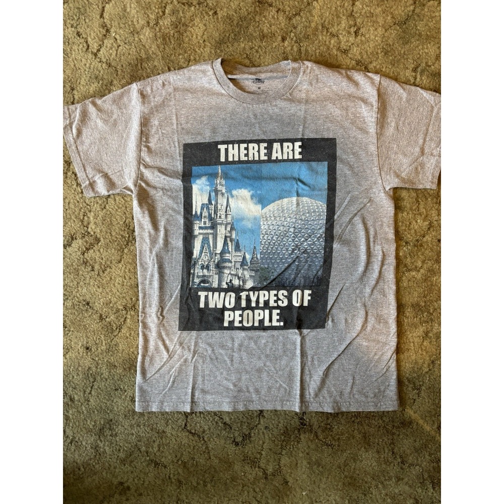 Disney Parks There Are Two Types Of People Shirt M Gray Epcot Magic Kingdom Tee